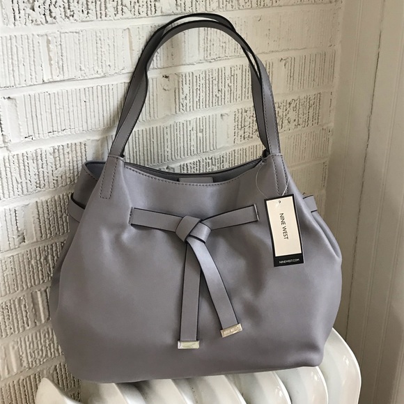 nine west gray purse